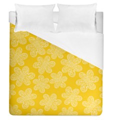 Abstract Floral White Duvet Cover (queen Size) by CuteKingdom