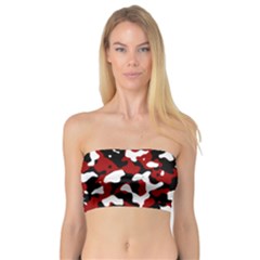 Camouflage Rouge/blanc Bandeau Top by kcreatif