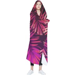 Pink Leaves Wearable Blanket by goljakoff