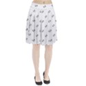 American Football Ball Motif Print Pattern Pleated Skirt View1