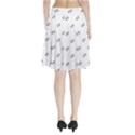 American Football Ball Motif Print Pattern Pleated Skirt View2