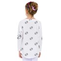 American Football Ball Motif Print Pattern Kids  Long Sleeve Tee View2