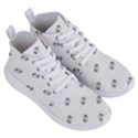 American Football Ball Motif Print Pattern Women s Lightweight High Top Sneakers View3