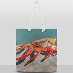 Colored Crab, Galapagos Island, Ecuador Full Print Rope Handle Tote (large) by dflcprintsclothing