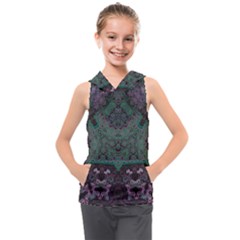 Mandala Corset Kids  Sleeveless Hoodie by MRNStudios