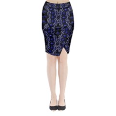 Mandala Cage Midi Wrap Pencil Skirt by MRNStudios