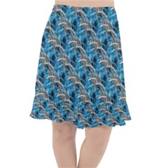 Abstract Illusion Fishtail Chiffon Skirt by Sparkle