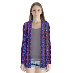 Abstract Illusion Drape Collar Cardigan by Sparkle