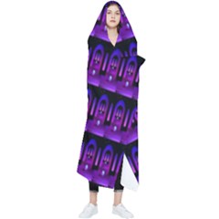 Violet Retro Wearable Blanket by Sparkle