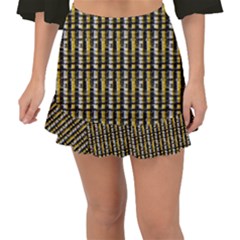 Digital Illusion Fishtail Mini Chiffon Skirt by Sparkle