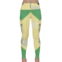 Jamaica, Jamaica  Lightweight Velour Classic Yoga Leggings by Janetaudreywilson