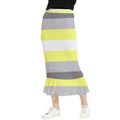 Deminonbinary Pride Flag Lgbtq Maxi Fishtail Chiffon Skirt by lgbtnation