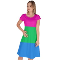 Polysexual Pride Flag Lgbtq Classic Short Sleeve Dress by lgbtnation