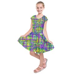 Mosaic Tapestry Kids  Short Sleeve Dress by essentialimage