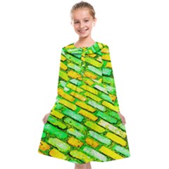 Diagonal Street Cobbles Kids  Midi Sailor Dress by essentialimage