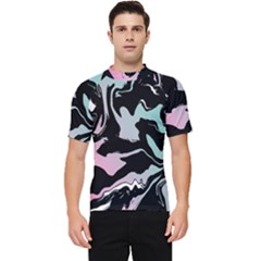 Painted Lines Men s Short Sleeve Rash Guard by designsbymallika