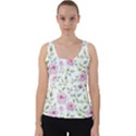 Rose flowers Velvet Tank Top View1