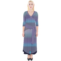 01112020 F 13000 Quarter Sleeve Wrap Maxi Dress by zappwaits