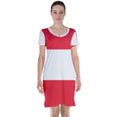 Flag Of Austria Short Sleeve Nightdress by FlagGallery