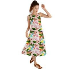 Painted Flowers Summer Maxi Dress by Sparkle