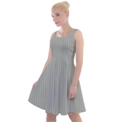 Silver Cloud Grey & Black - Knee Length Skater Dress by FashionLane