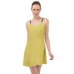 Arylide Yellow & Black - Summer Time Chiffon Dress by FashionLane