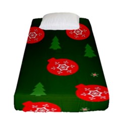 Christmas 001 Fitted Sheet (single Size) by MooMoosMumma