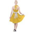 Dandelion Yellow & White - Halter Party Swing Dress  View2