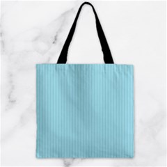 Blizzard Blue & Black - Zipper Grocery Tote Bag by FashionLane