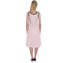 Soft Bubblegum Pink & Black - Midi Sleeveless Dress View2