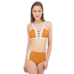 Apricot Orange & White - Cage Up Bikini Set by FashionLane