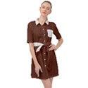 Emperador Brown & White - Belted Shirt Dress View1