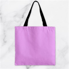 Blossom Pink & Black - Zipper Grocery Tote Bag by FashionLane