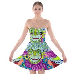 Supersoniccelestialpower2020 Strapless Bra Top Dress by chellerayartisans