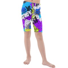 Shaky Shapes                                                         Kid s Swim Shorts by LalyLauraFLM