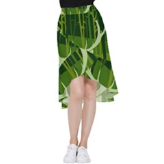 Forest Deer Tree Green Nature Frill Hi Low Chiffon Skirt by HermanTelo