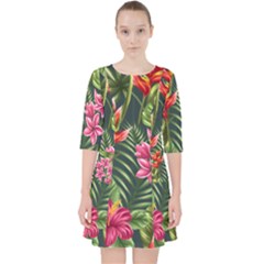 Tropical Flowers Pocket Dress by goljakoff