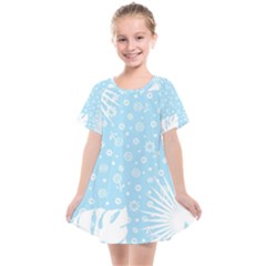 Flower Illustrations Kids  Smock Dress by HermanTelo