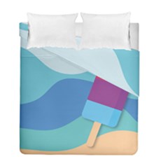 Ice Summer Beach Sea Dessert Duvet Cover Double Side (full/ Double Size) by HermanTelo