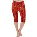 Colorful Strawberries At Market Display 1 Lightweight Velour Cropped Yoga Leggings View1