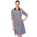 Coin Grey - Long Sleeve Mini Shirt Dress View1