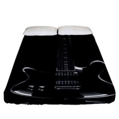 Fractal Guitar Fitted Sheet (king Size) by Sparkle