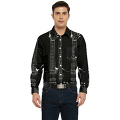 Fractal Guitar Men s Long Sleeve Pocket Shirt  by Sparkle