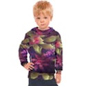 Fractal Flower Kids  Hooded Pullover View1