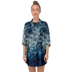 Fractal Swings Half Sleeve Chiffon Kimono by Sparkle