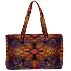 Fractal Flower Canvas Work Bag by Sparkle