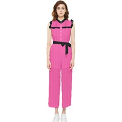 Brilliant Rose - Women s Frill Top Jumpsuit by FashionLane