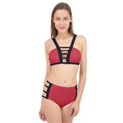 Flame Scarlet - Cage Up Bikini Set by FashionLane