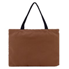 Caramel Cafe Brown - Zipper Medium Tote Bag by FashionLane