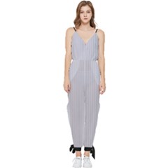 Cloudy Grey - Sleeveless Tie Ankle Jumpsuit by FashionLane